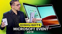 Microsoft's Surface 2019 event recap in 13 minutes