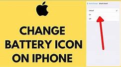 How to Change Battery Icon on iPhone (2023)