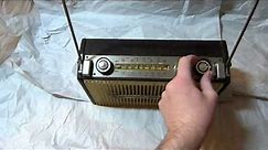 JVC Nivico transistor radio playing on all three bands.