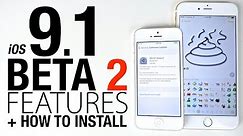 iOS 9.1 Beta 2 Released! New Features Review + How To Install
