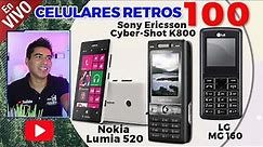 Sony Ericsson K800 ðŸ˜€ Nokia Lumia 520 ðŸ˜Ž LG MG 160 #retrocelulares en VIVO 100 #nokia #sonyericsson