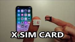 iPhone X SIM Card How to Insert or Remove