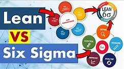 Differences between Lean and Six Sigma.