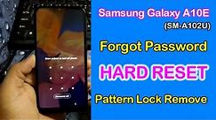 Samsung Galaxy A10e Hard Reset Forgot Password Pattern OR Pin
