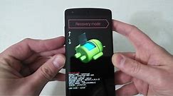 Nexus 5 Hard Factory Reset Fastboot Bootloader Recovery Mode