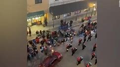 SUV strikes marching band during Wisconsin holiday parade