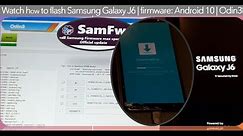 | How to flash Samsung Galaxy J6 | firmware Android 10 | Odin3 flashing tool | Step by ste#FlashJ6