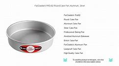 Fat Daddio's PRD-82 Round Cake Pan, Aluminum, Silver