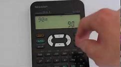 How to Convert Between Degrees, Radians and Gradians Using A Sharp EL 531 Calculator