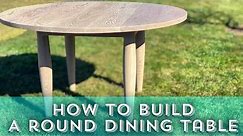 How to Build a Round Dining Table | Easy DIY Dining Table