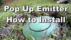 How to Install POP UP EMITTER - 3 Ways - 2 kinds of pipe - Best Outflow for Yard Drainage