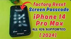 How To Factory Reset iPhone 14 Pro Max Passcode Without Computer 2024| Factory Reset Forgot iPhone✅