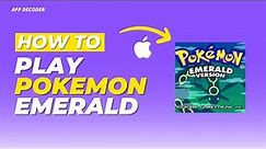 How to play pokemon emerald on iphone/ipad