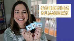 How to teach Ordering Numbers // activities for putting numbers in order from least to greatest