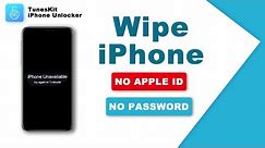 How to Wipe iPhone without Apple ID Password