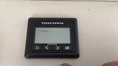 How to read Active Fault Codes on a Volvo Penta 2.5" engine display screen - EVC-D onwards