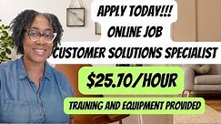 $25.70 PER HOUR | EQUIPMENT PROVIDED | TRAINING | HIGH PAYING WORK FROM HOME JOB | REMOTE JOB