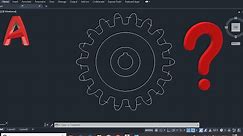Autocad 2d gear making || Making 2d gear drawing in Autocad