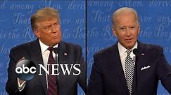 Trump and Biden address the difference they see on how the economy is working