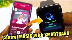 How to use music from smartband fitpro app