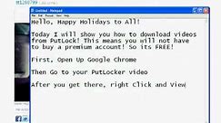 How to download videos from PutLocker
