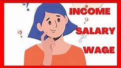 Ano ang ipinagkaiba ng salary, wage at income | SWELDO | SAHOD | KITA