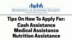 How To Apply For Cash, Medical and Nutrition Assistance