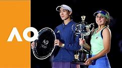 Sofia Kenin vs Garbine Muguruza - Women's Final Trophy Ceremony | Australian Open 2020