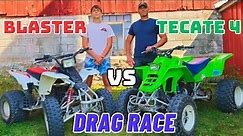 ATV Drag Race: Blaster VS Tecate 4!