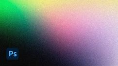 How to create a grainy gradient texture effect in Adobe Photoshop