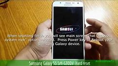Samsung Galaxy S5 SM-G900V Hard reset