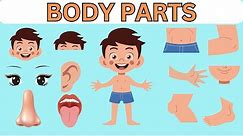 Learn Body Parts | Body Parts For Kids| Parts of Body with Spellings |Body Parts Name|@toodleskids01