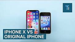 How the iPhone X compares to the original iPhone