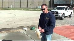 How to apply concrete Water Based Stain