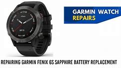 repairing garmin fenix 6s sapphire battery replacement