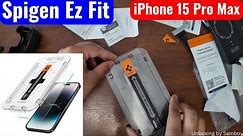 Ultimate Protection for Your iPhone 15 Pro Max! Spigen Ez Fit Screen Protector Review | Hindi