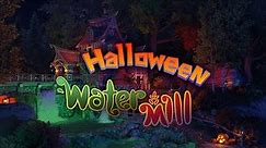 Halloween Watermill 3D Screensaver 4K 60 FPS