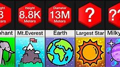 Comparison: The BIGGEST Things In The Universe
