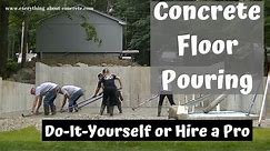 Beginners Guide To Pouring Concrete Floors