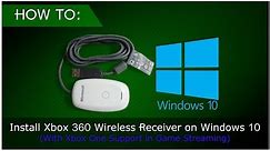Connect Xbox 360 Wireless Receiver to Windows 10