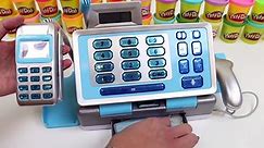Just Like Home Toy Cash Register with Real Scanner and Working Calculator-