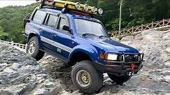 1/10 Scale RC : TOYOTA Land Cruiser LC80(SCX10 III Chassis) Valley Adventure #4.