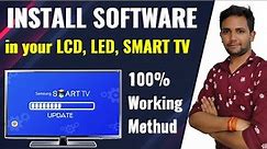 How To Install Software in Smart LED TV | How To Update Sony Bravia TV Software With USB