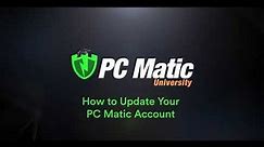 How to Update Your PC Matic Account Information