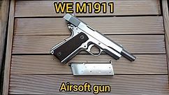 WE M1911 silver airsoft pistol review (Filipino)