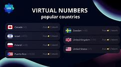 💬Virtual Numbers in ESIM Plus: Choose from the Most Popular Countries