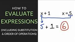 How to Evaluate Expressions | 6th Grade | Mathcation.com