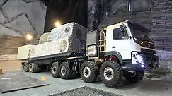 VOLVO FMX 8X8! TEST WITH 42KG GRANITE SONES! FANTASTIC AND STONG VOLVO AWD WITH SPECIAL GEAR!