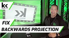 How To Fix Backwards Projection | Any Projector