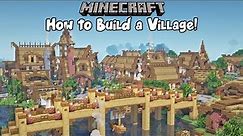 Minecraft - How to Plan & Build a Custom Village!